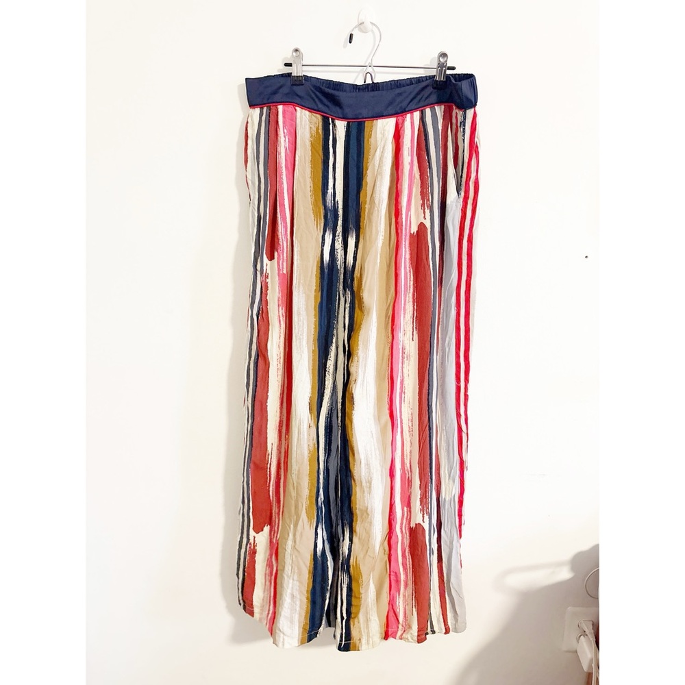 Skies Are Blue Wide Leg Striped‎ Pants Flowy